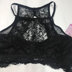 Anemone High Neck Lace Bralette